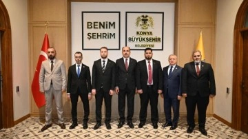 Suriye'den Konya’ya gelen heyet Başkan Altay'ı ziyaret etti