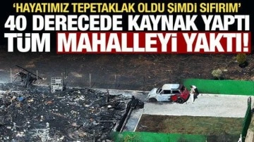 Tadilatta çıkan yangın ormanı yaktı: Yeşil alan siyaha büründü