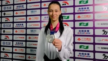 Taekwondo'da gümüş madalya