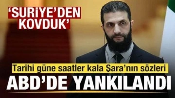 Tarihi güne saatle kala Şara'nın çıkışı ABD'de yankılandı! 'Suriye'den kovduk&#0