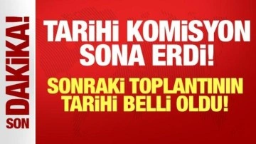 Tarihi komisyonun Meclis'teki ilk toplantısı sona erdi
