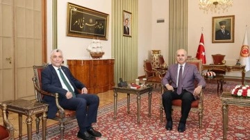 TBMM Başkanı Kurtulmuş, Bakan Bolat'ı kabul etti