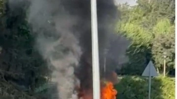 TBMM önünde araç yakan şüpheli tutuklandı