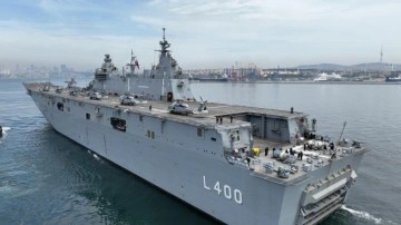 TCG Anadolu, İstanbul Boğazı'nda g&ouml;r&uuml;ld&uuml;... Eğitimler başladı