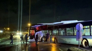 Tekirdağ'da otobüsler çarpıştı: 9 yaralı