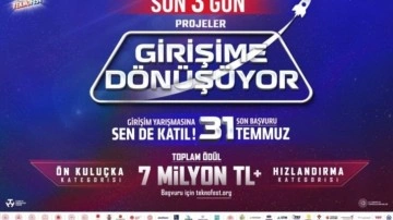 TEKNOFEST Girişim Yarışması başvurusu i&ccedil;in son 3 g&uuml;n