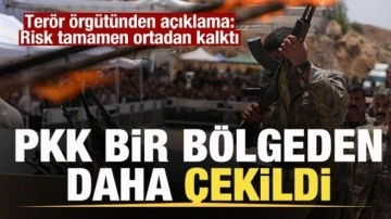 Terör örgütü PKK duyurdu! Bir bölgeden daha çekildi: Risk tamamen ortadan kalktı
