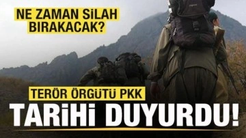 Terör örgütü PKK tarihi duyurdu! Ne zaman silah bırakacak?