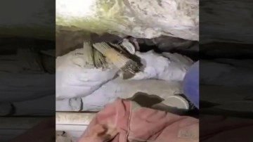 Teröristlere ait mağarada silah ve mühimmat ele geçirildi