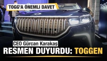 Togg'a &ouml;nemli davet! CEO Karakaş resmen duyurdu: Toggen