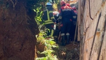 Trabzon'da toprak kayması: Bir işçi yaralandı