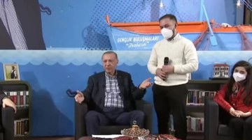 Trabzon'da ilgin&ccedil; anlar! Cumhurbaşkanı Erdoğan'ın adaşına verdiği tepki herkesi g&uuml;ld&uuml;rd&uuml;