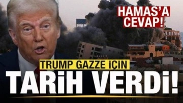Trump Gazze için tarih verdi! Hamas'a cevap