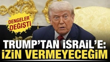 Trump: İsrail'in Batı Şeria'yı ilhak etmesine izin vermeyeceğim