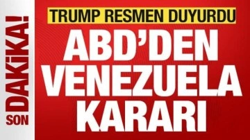 Trump resmen ilan etti! ABD'den son dakika Venezuela kararı!