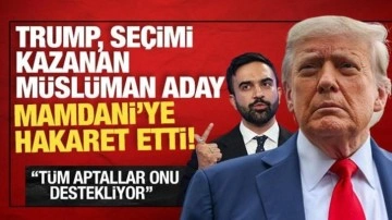 Trump seçimi kazanan Müslüman Mamdani'ye hakaret etti! 'Pek zeki değil'