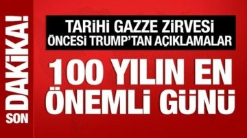 Trump'tan Mısır'da önemli mesajlar: 100 yılın en önemli günü!