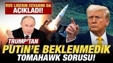 Trump'tan Putin'e beklenmedik Tomahawk sorusu! Rus liderin cevabını da açıkladı