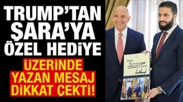 Trump'tan Şara'ya özel hediye! Üzerinde yazan mesaj dikkat çekti