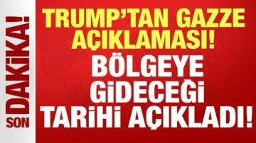Trump'tan son dakika Gazze açıklaması: Bölgeye gideceği tarihi açıkladı!