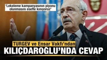 T&Uuml;RGEV ve Ensar Vakfı'ndan Kılı&ccedil;daroğlu'na cevap!