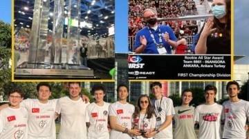 T&uuml;rk &ouml;ğrenciler, ABD'de kendi imkanlarıyla katıldıkları robotik yarışmasından &ouml;d&uuml;lle d&ouml;nd&uuml;