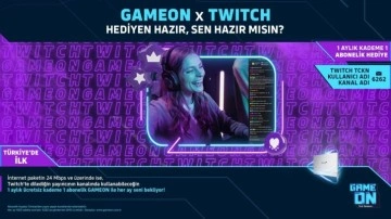 T&uuml;rk Telekom GAMEON&rsquo;dan T&uuml;rkiye&rsquo;de bir ilk daha: &Uuml;cretsiz Twitch aboneliği