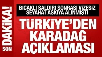 Türkiye'den Karadağ açıklaması