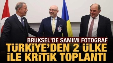 T&uuml;rkiye, İngiltere ve Ukrayna'dan 3'l&uuml; zirve: Savunma Bakanları Br&uuml;ksel'de toplandı