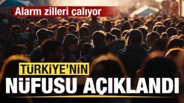 Türkiye'nin nüfusu açıklandı! Alarm zilleri çalıyor