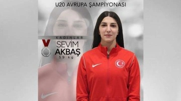 U20 Avrupa Güreş Şampiyonası’nda Sevim Akbaş’tan gümüş madalya