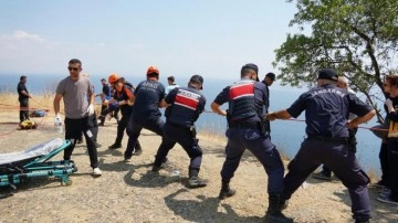 Uçurumdan düşen genç yaralandı