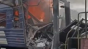 Ukrayna'da tren istasyonuna saldırı: 30 yaralı