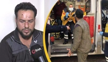 &Uuml;st&uuml; kirli diye ambulansa binmek istemeyen iş&ccedil;i konuştu