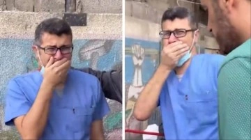 Yaralıları tedavi ediyordu, ailesinden gelen acı haber &uuml;zerine yıkıldı