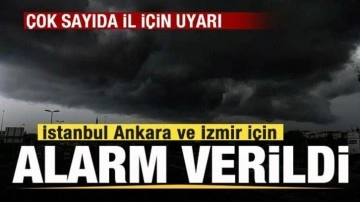 Yeni harita paylaşıldı!  İstanbul Ankara ve İzmir için alarm! Çok sayıda il için uyarı!
