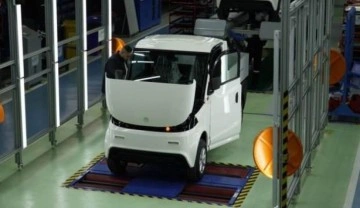 Yerli elektrikli kamyonet! Seri &uuml;retime başladı