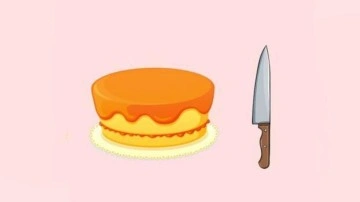 Y&uuml;ksek IQ gerektiren zeka testi: Sadece d&acirc;hiler 15 saniyede 3 hamlede pastayı 8 par&ccedil;aya b&ouml;l&uuml;yor!