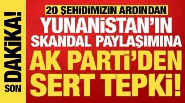 Yunanistan Hava Kuvvetleri'nin skandal paylaşımına AK Parti'den sert tepki!