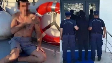 Yüzerek Yunan'a kaçarken yakalandı