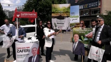 Zafer Partisi Çevre Günü için “Ümit Özdağ'a Özgürlük” fidanları dağıtımı