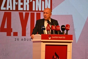 Zafer Partisi Genel Başkanı Prof. Dr. Ümit Özdağ, Zafer Partisi'nin 4. Kuruluş Yıl Dönümü kutlamasında konuştu