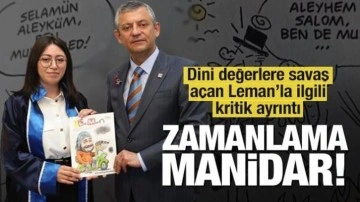 Zamanlama manidar! Özgür Özel ile Leman bir arada